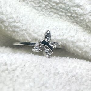 Sterling Silver Butterfly Ring Size 7 NWT